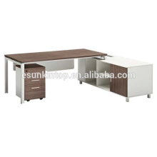 High end office furniture desk brown melamine + zebra upholstery, Pro office furniture factory (JO-6040-1)